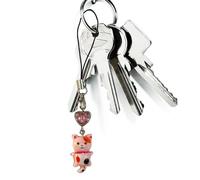 Phone Charm, Sweet, Important Ringdegree Chains, Cat Dangle Decorations, Charm, Anti-Lost, Important Pendant Lanyard for Purse, Children, Adults, Bags Accessories, Siehe Beschreibung, Alloy and
