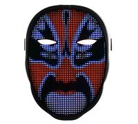 Phone-Controllable LED Facemask with 2121 RGB Beads, 45 Dynamic & 70 Static Patterns, 10 Languages, 12h Working, ABS+PVC+Silicone Material