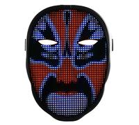 Phone-Controlled Luminous Facemask with Customizable Patterns: Rechargeable or Battery-Powered, Multi-Language Support, Dynamic & Static Display Options