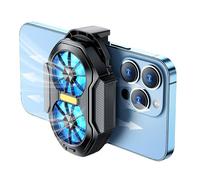 Phone Cooler - Clamp-On Mobile Phone Cooling Pad 2-Fan | Game Playing Smartphone Heat Dissipation Tool for Watching Movies Live Streaming Video Broadcasting