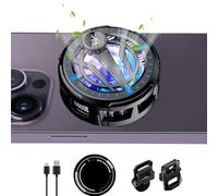 Phone Cooler for Game,USB Rechargeable Magnetic Quiet | Back Clip Phone Cooler,for Video Broadcasting Playing Games Music Listening Boys Girls Students Teens Adults