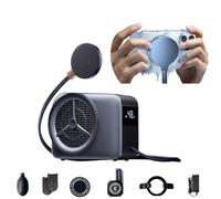 Phone Cooler for Gaming, 48W Magnetic Cell Phone Radiator with Low Noise Liquid Cooling Semiconductor Heatsink for iPhone MagSafe Series/Android/iPad/Tablet/Switch, (Version 5.0) Beyond Phone Fan