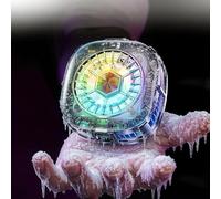 Phone Cooler, LOCZAR Magnetic Fan Small USB Fan for Gaming with Removable Grip, Semiconductor Cooling RGB Cellphone Radiator for Cell iPhone Ipad Ps5 Gamer Influencer Tiktok Live Streaming