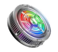 Phone Cooler, Magnetic Cellphone Cooler, Portable USB Radiator with Quiet RGB Semiconductor Cooling, 6x6x1.9cm, Ideal for Phones Tablets Teens Adults Game Lovers Streaming Travel