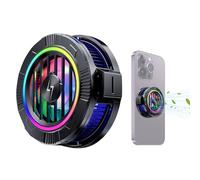 Phone Cooler, Magnetic Radiator, 2.8 Inches Semiconductor Heatsink with Type-C Charging, Quiet Cooling Device with LED Light, Accessory, Mobile Temperature Controller, Portable Heat Dissipation