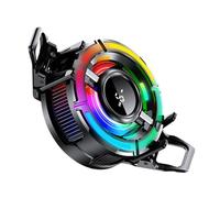 Phone Cooler - Mobiles Cooling Fans, Magnetic Cell Phone Coolers, Cellphone Radiator Cooler Fan With RGB Light, Smart Temperature Control Cooling Accessories For Record Video Live Streaming Game Play