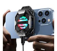 Phone Cooler Pad - Phone Cooling Pad, Semiconductor Mobile Device Ventilator, RGB LED Lighting Feature, Perfect For Outdoor Vlog Live Streaming, Ideal For Beach Tablet Use