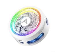 Phone Cooler, Piva B3Pro 25W Semiconductor with Colourful LED Light, Magnetic Gaming Streaming Low Noise Back Clip Cooling Device(White)