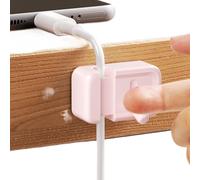 Phone Cord Holder - Cord Holder for Desk | Magnetic Cable Clips, Wire Clip Management Keeper Adhesive for Charger Desktop Car Nightstand Phone Wall Office