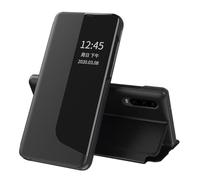 Phone Cover Bundles Compatible with Huawei P30 Case Flip Leather Cover Clear View,With Kickstand Phone Case Smart Window Hard Flip Shockproof Protective Cover Compatible with P30 Case Clear View Case(