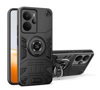 Phone Cover Bundles For OPPO Realme 14/Realme P3/NEO 7X/Realme14T Phone Case Full Protective Case Military Grade Dual Layer Shockproof Cover Rugged Protection Cover with Kickstand Case(Black)