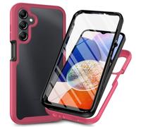 Phone Cover Bundles Full Protection Case Compatible with Samsung Galaxy A15 5G Hard PC+Soft Silicone TPU 3in1 Shockproof Protective Phone Cover with Built-in Touch Sensitive Anti-Scratch Screen Protec