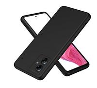 Phone Cover Bundles Silicone Case For Motorola Moto G14 Case, Ultra Slim Shockproof Protective Liquid Silicone Phone Case With Soft Anti-Scratch Microfiber Lining Cover Protective Case Case(Black)