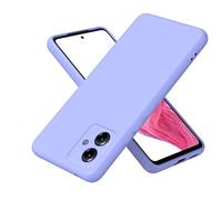 Phone Cover Bundles Silicone Case For Motorola Moto G14 Case, Ultra Slim Shockproof Protective Liquid Silicone Phone Case With Soft Anti-Scratch Microfiber Lining Cover Protective Case Case(Purple)