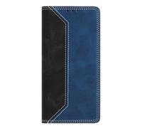 Phone Cover for Redmi Note 12 Turbo 5G Wallet Case,PU Leather Flip Cover Bumper Shockproof Anti-Dust Stand Function Simple Bookstyle Card Slots Magnet Case for Redmi Note 12 Turbo 5G,Black/Dark Blue
