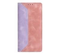 Phone Cover for Redmi Note 12 Turbo 5G Wallet Case,PU Leather Folio Flip Cover TPU Bumper Shockproof Anti-Dust Simple Bookstyle Card Slots Built in Magnet Case for Redmi Note 12 Turbo 5G,Purple/Pink