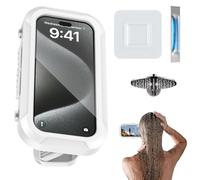Phone Door with Shower Wall Mount, Shower Phone Holder - Bathroom Wall Phone Mount | 360 Degree Adhesive Anti Slip Adjustable Anti Bathtub Holder