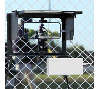 Phone Fence Mount with Adjustable Shadow, Fence Mount with Power Bank Clip for iPhone, Samsung, GoPro, Mevo Start and Other Action Cameras, Game Changer Mounting Kit for Baseball, Tennis