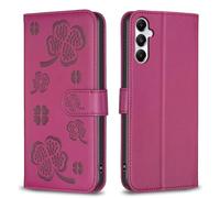 Phone Flip Case Compatible with Galaxy A05S Four-Leaf Clover Wallet Case,Magnetic PU Leather Flip Folio Case with Credit Card Slot Kickstand Shockproof Phone Case Compatible with Galaxy A05S Case Cove