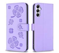 Phone Flip Case Compatible with Galaxy A05S Four-Leaf Clover Wallet Case,Magnetic PU Leather Flip Folio Case with Credit Card Slot Kickstand Shockproof Phone Case Compatible with Galaxy A05S Case Cove