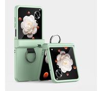 Phone Flip Case Hard PC Phone Case with Holder & Hinge Protection Compatible with Honor Magic V Flip , Ultra-Thin Fold Slim Fit Design Cover,Shockproof Anti-Fall Protection Case Case Cover(GreenB)