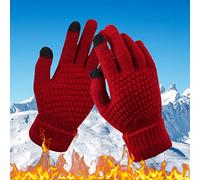 Phone Gloves Touchscreen Gloves,Gloves Snowflake And Gloves Men's And Adult Printing Winter Knitted Women's Warm With Screen Mobile Thick Fashionable And Phone Gloves (A, One Size)