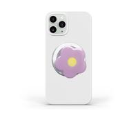 Phone Grip Compatible with Magsafe - Cute Flower Series Multi Functional Magnetic Phone Grip with Expanding Kickstand Include Magnetic Adapter Ring (Purple)