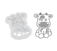 Phone Grip Resin Molds Animal Badge Reel Silicone Molds Keychain Charms Mold Cow Epoxy Casting Mold for Jewelry Making Phone Grip Resin Silicone