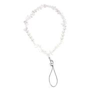 Phone Hanging Beads Chain Crystal White Decorative Accessory Fixing Rope