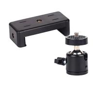 Phone Holder Clip Cold Shoe Mount Adjustable Clamp Holder for Rotating Phones