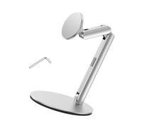 Phone Holder Dual Arm Adjustable Swivel Desk Stand Easy Carry for Mobile Devices 12+4 7 Inch Rotating Stand for Watching Video