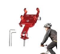 Phone Holder for Bike,Adjustable Angle,Rotatable Phone Holder for Motorcycle | Aluminum Alloy Construction Shock Absorption Fully Adjustable Viewing Angle Universal Handlebar Mount All Riders