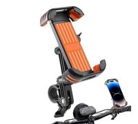 Phone Holder for Bike,Non-Slip Cell Phone Clamp | Reusable Handlebar Clamp, Motorcycle Camera Clip for Daily Use, Outdoor Activities