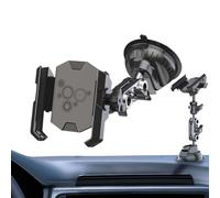 Phone Holder for Car - Suction Cup Navigation Bracket - 360 Degrees Rotation Car Phone Mount Dashboard | for Driving Navigation GPS Direction Music Control Video Streaming