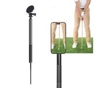 Phone Holder for Golf Swing - Magnetic Golf Pole, Extendable Tripod Rotatable 360° Adjustable Height for Streaming Travel Photo Gym Kitchen Video
