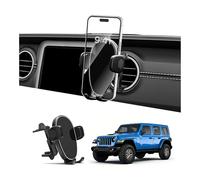 Phone Holder for Jeep Wrangler (2007-2025 2026) / Gladiator (2020-2022 2023), Car Phone Mount for Round Vent - 360° Rotatable & Adjustable - Hands Free Cellphone Automobile Cradle, Car Accessories