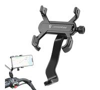 Phone Holder for Motorcycle,4 Claw Design Cell Phone Clamp - 360 Degree Rotatable Adjustable Handlebar Mount for 2.3-3.7 Inch Wide Smartphones, Scooter Clip