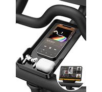 Phone Holder for Peloton Bike And Accessories, Built-in Anti-Slip Silicone mat Mount Tray, Peloton Phone Holder for iPhone, iPad - Easy Installation
