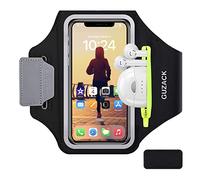 Phone Holder for Running Arm Strap with Earphones Pouch, Running Armband Case for iPhone 16/15/14/13/12/11 Pro Max/XR/XS/X, Galaxy S21/S20/S10/S9/S8, Universal Cell Phone Arm Holder Jogging