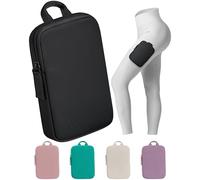 MGNTIC Running Phone Holder for Running Men and Women - Patented Hands-Free Thigh Running Bag for Phone, Travel and Gym Magnetic Leg Pouch Jogging Bag, Black, S, Sport