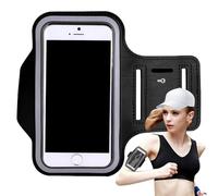 Phone Holder for Running - Waterproof Arm Band with Touchscreen-Window | Lightweight Shockproof Neoprene-Sleeve with Key-Slot & Earphone-Port for Hiking, Cycling and Workout