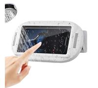 Phone Holder for Shower | Wall Mount Anti-Fog Case with Speaker | Bathroom Shower Cell Phone Mount | for Bathtub Kitchen Apartment Gym Watching TV Calling Play Audio