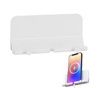 Phone Holder for the Wall, Remote Control Holder, Storage Shelf, Self-Adhesive , Non-Slip for Smartphone, Home, Bathroom, Studio, Ereader, Shower, Garage, Tablet, Living Room