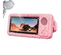 Phone Holder in the Shower - 360 Degree Rotation Stand and Speaker, Waterproof Phone Holder with Speaker | for Improved Sound in Bathroom Mirror Bathtub Wall Car Dashboard Grille