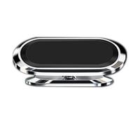 Phone Holder, Magnetic Phone Holder - 360 Degree Rotating Magnetic Phone Holder Made of Alloy, Sturdy Self-Adhesive Navigation Stand on the Bottom, Non-Slip Mobile Phone Holder