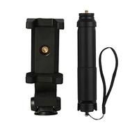 Phone Holder Rotatable Adjustable Clamp+Tripod Stand with Telescopic Portable Floor Desk Phone Holder Tripod for Taking Selfies Live Streaming for Most Cellphones