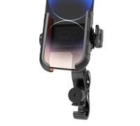 Phone Holder - Silica Gel Motorcycle Phone Mount | Bike Mount, Anti Shock Clamp Stable Grip, Rotating CellPhone Stand Adjustable Viewing Angle For Motorcycle Handlebar Navigation Support Travel Riding