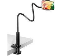 Phone Holder Stand for Bed Flexible Arm Adjustable Cell Phones Mount Clamp on Desk Bedframe Compatible with iPhone 14 Pro Max 13 12 11 X SE Series/Samsung S22 or Other 4"-7" Devices