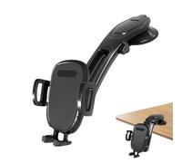 Phone Holder Suction Cup 360 Degree Rotatable Mount Bottom Curved Windshield Phone Mount Holder with Adjustable Angle Secure Grip for Windshield Navigation