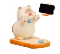 Phone Holder The Desk - Mobile Stand in Cat Shape, Decorative Figure | Perfect Home, Bedroom, Living Room, Study | Supports Video Calls, Meetings, Working Media